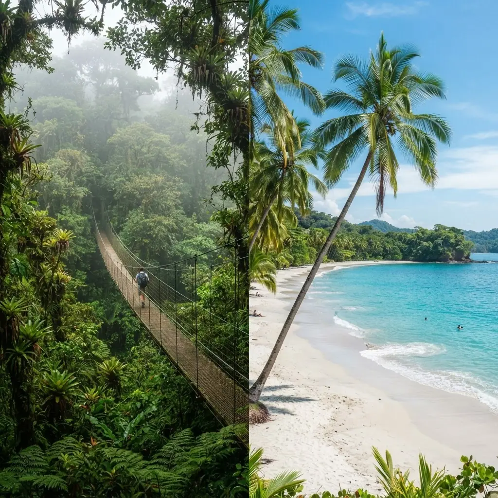 Monteverde vs Manuel Antonio: ¿cuál elegir?
